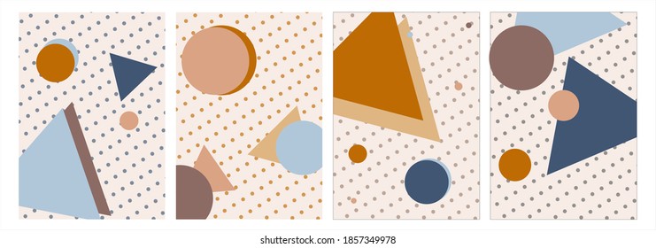 Dibujo abstracto y tono mínimo de punto. forma mínima de círculo y triángulo cuadrado liso. tono de arte en segundo plano. diseño por esp10. 