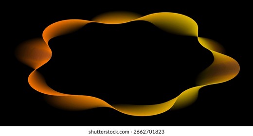 abstract draw wavy gradient color range. vector illustration