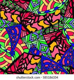 abstract drawing background of geometric patterns