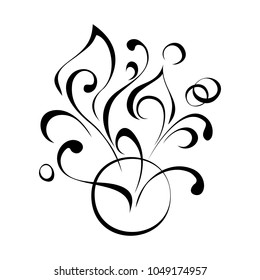 abstract drawing in black lines on a white background