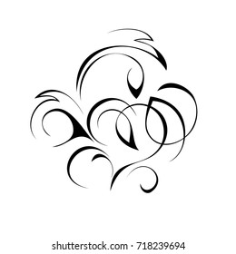 abstract drawing in black lines on a white background