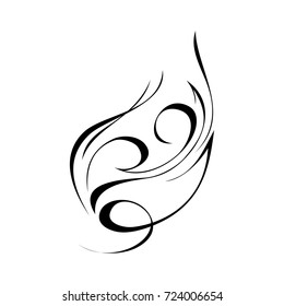 abstract drawing in black lines on a white background
