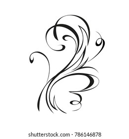 abstract drawing in black lines on a white background