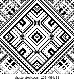 abstract drawing black and white stripes pattern textile paisley pattern design background