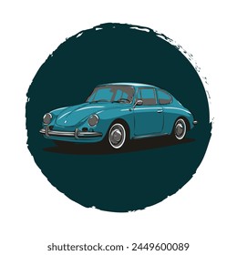 abstract drawing car vector illustration 