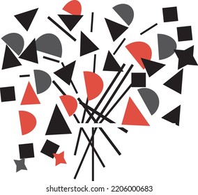 Abstract drawing for design. Poster drawing.