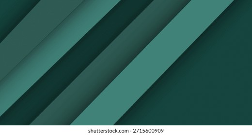 Desenho abstrato. Elementos de cores viridianas são colocados em um ângulo. Imagem horizontal. Faixa para inserção no site.