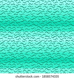 Abstract drawing. Green background. Seamless pattern. Vector graphics.