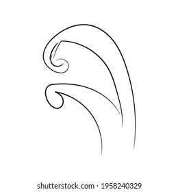 abstract drawing isolated vector illustration