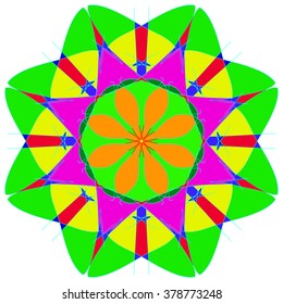 abstract drawing Mandala