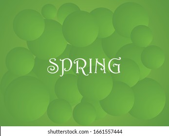 Abstract drawing on the spring theme "Hallo Spring"