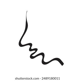 Cara Abstractas del Perfil del dibujo, arte moderno mínimo del retrato para el diseño de la pared, impresión moderna de la imagen de la pared, cabeza continua del dibujo de la línea, Ilustración vectorial de la cabeza de la muchacha del contorno