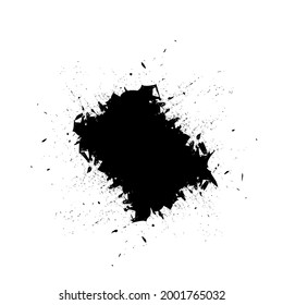 Abstract drawn grunge template element