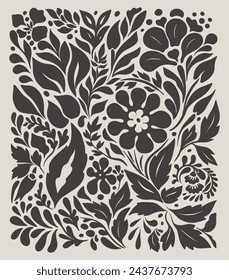 Abstract drawn vector graphics, drawn folk illustration flower groovy Y2K set. Vector posters in trendy retro psychedelic 2000s style. Aesthetic hippie. Girly cute design.