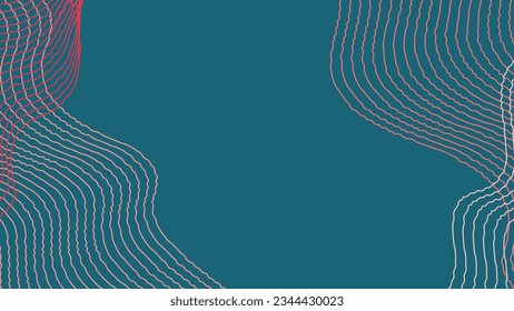 abstract drawn wavy outline background    