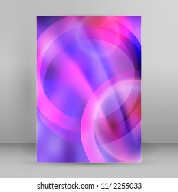 Fondo abstracto de sueño de brillante perspectiva con líneas de círculo azul iluminado. Se puede utilizar para folletos comerciales, fiestas de volantes, banners de diseño, portada, etiqueta
