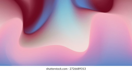 Abstractas fondo de degradado de ensueño con efectos de colores borrosos y suaves. Ondas suaves y líneas curvas de luz. Perfecto para branding, redes sociales, pósters, flyers, Anuncios, presentaciones. Vector