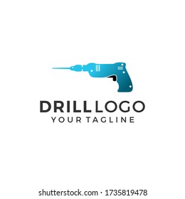 Abstract Drill Logo Sign Vector Template