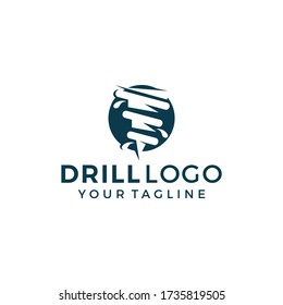 Abstract Drill Logo Sign Vector Template Stock Vector (Royalty Free ...