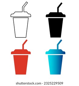 Abstract Drink Silhouette Illustration, can be used for business designs, presentation designs or any suitable designs.