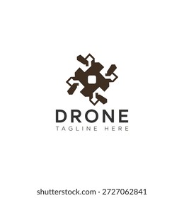 Diseño Abstractas del logotipo de la tecnología del abejón con el símbolo de la hélice