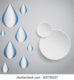 Abstract drop and circle design eps 10