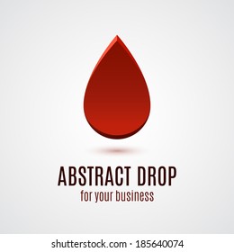 Abstract drop icon. Vector illustration