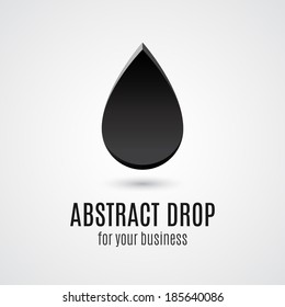 Abstract drop icon. Vector illustration