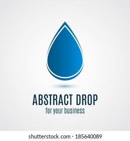 Abstract drop icon. Vector illustration