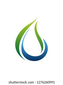 Abstract Drop Water Logo Template