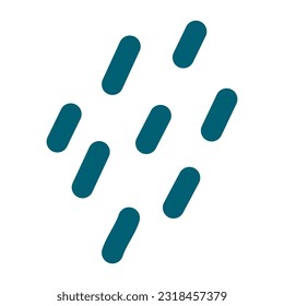 Abstract Drops Design Element. Hand Drawn Organic Illustration