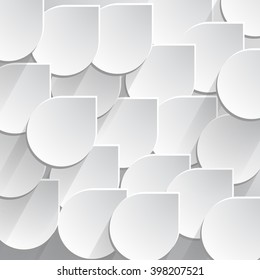 Abstract Drops on a gray background.