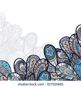  Abstract drops. Patterned banner. Vector illustration