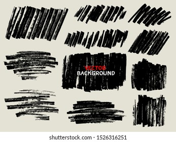 abstract  dry marker texture background template set