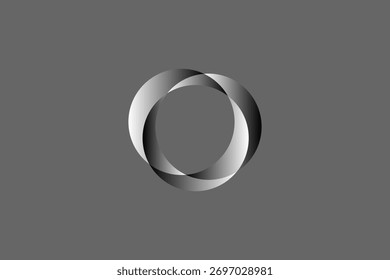 Abstract Dual-Circle Symbol – Gradient Overlapping Design for Modern Art, Balance, or Brand Identity