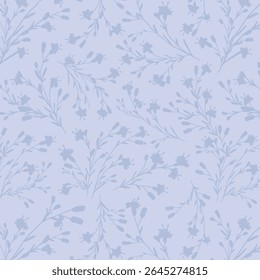abstract dual-color sketch solid flower with leaves, all over vector design with solid background illustration digital image for textile printing factory

