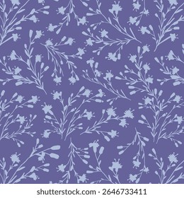 abstract dual-color sketch solid flower with leaves, all over vector design with solid background illustration digital image for textile printing factory
