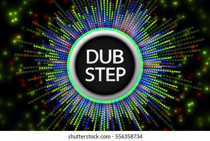 Abstract "DUBSTEP" background. Vector illustration.