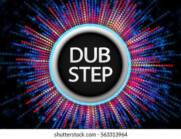 Abstract "DUBSTEP" background. Vector illustration.