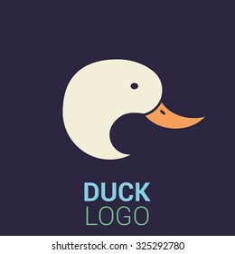 Abstract Duck logo template