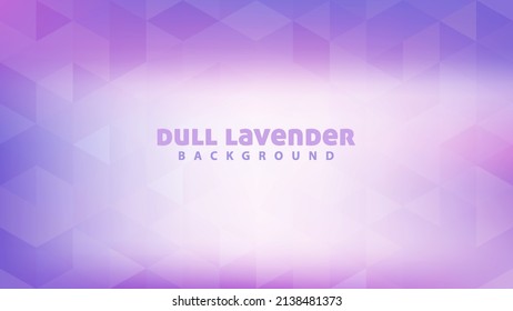 Abstract dull lavender background textured by triangles with light spot. Vector graphic pattern