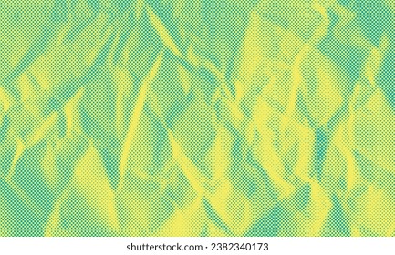 Abstract Duotone Halftone Dotted Retro Paper Print Texture Vector Illustration