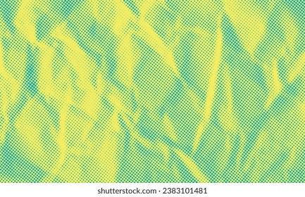 Abstract Duotone Halftone Dotted Retro Paper Print Texture Vector Illustration