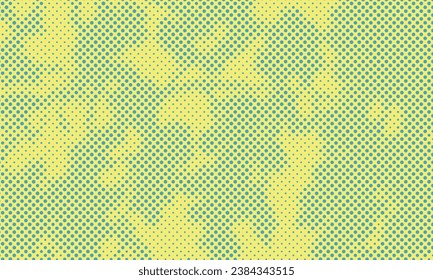 Abstract Duotone Halftone Dotted Retro Paper Print Texture Vector Illustration