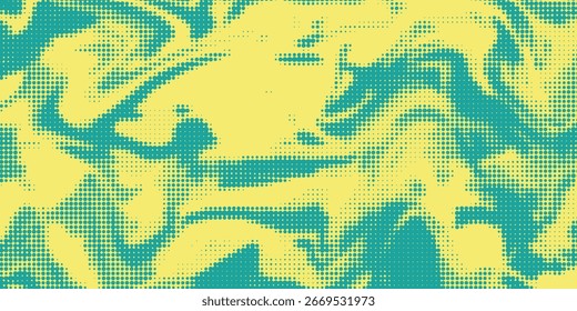 Ilustración vectorial de textura de impresión de papel retro punteado Abstractas Duotone Halftone