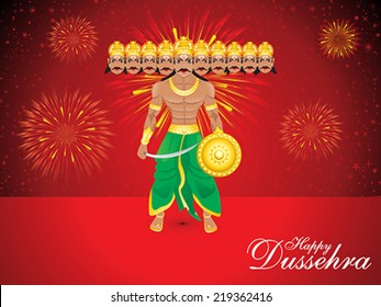 abstract Dussehra wallpaper vector illustration