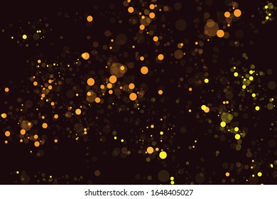 Abstract Dust Particles Background. Bokeh Particles Background
