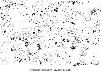 Abstract dust texture on a white background. Black and white dirt splatter texture vector. Dark dusty grunge effect texture for the background. Abstract grain texture vector on white background.