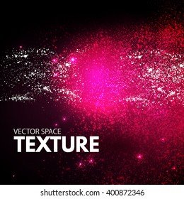 Abstract Dust Textured Background. Colorful Space. Vector illustration