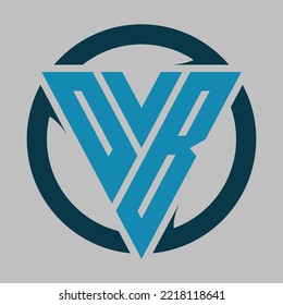 Abstract DVB logo design. This design is unique and modern. Color combination is so good.